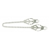 Endurance Butterfly Nipple Clamps With Link Chain - Silver