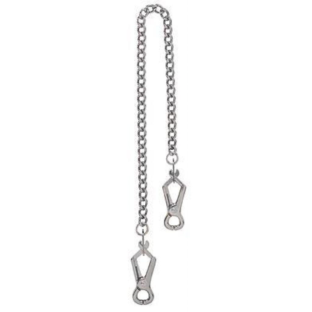 Erotic Nipple Clamps with Chain for BDSM Play