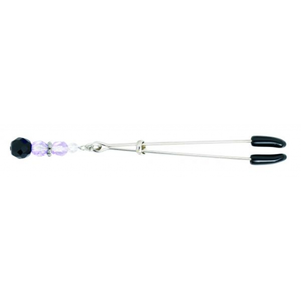 Clit Clamp with Purple Beads