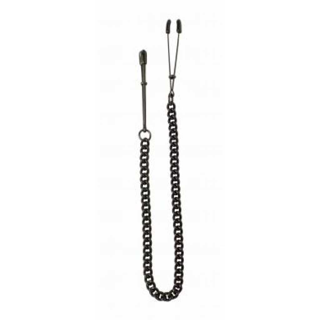 Black Tweezer Clamp with Link Chain