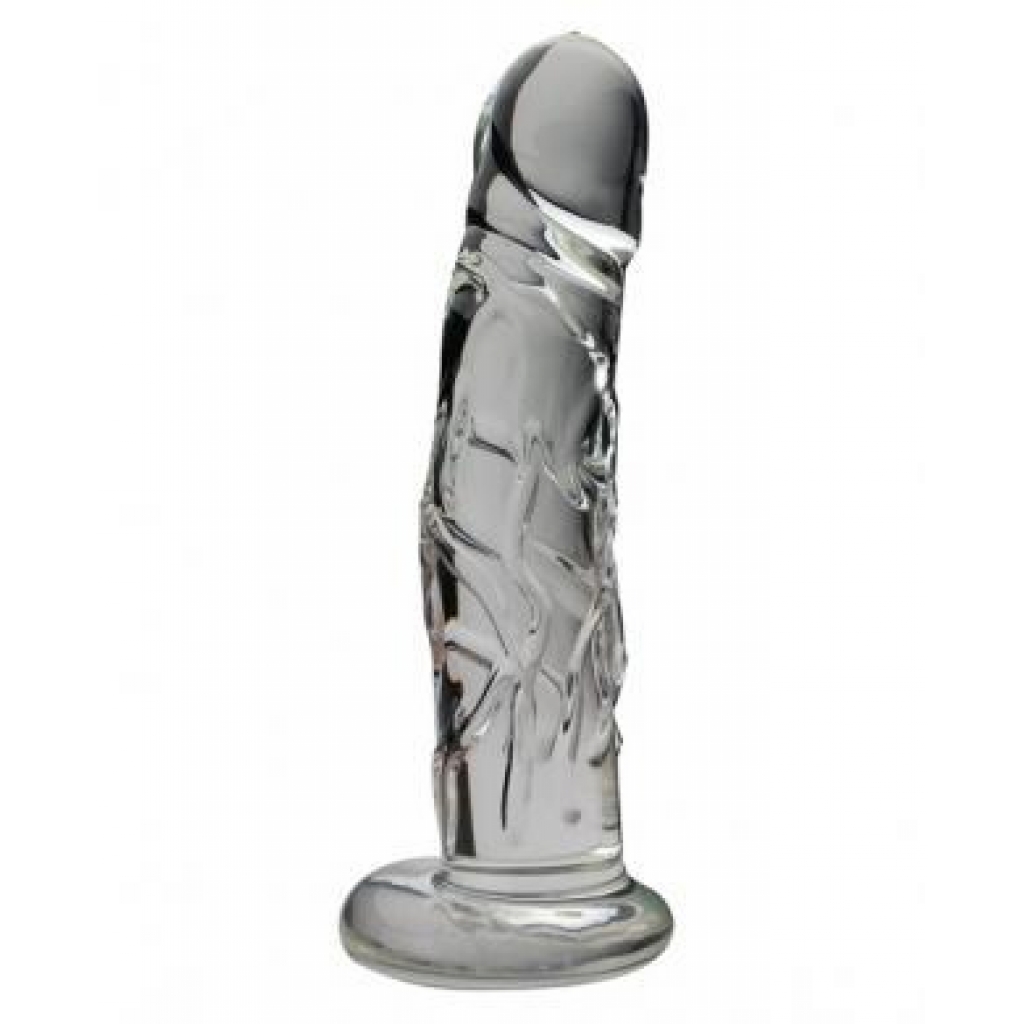 Medium Realistic Glass Dildo - Handcrafted Elegance