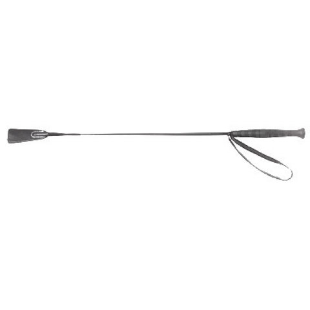 26 Inch Basic Riding Crop - Black Leather