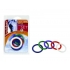 Rainbow Rubber C Ring: Vibrant 5-Pack Accessory Set