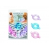 Elastomer Penis Ring Set - Blue, Purple, Pink