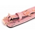 Microfiber Snake Print Wrist Restraints Pink W Leather Lining
