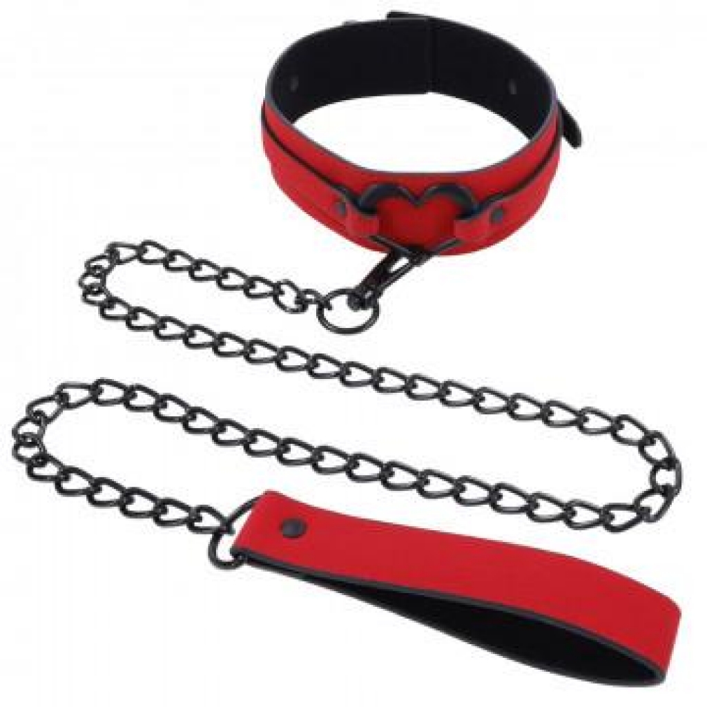 Sex & Mischief Amor Collar & Leash - Red