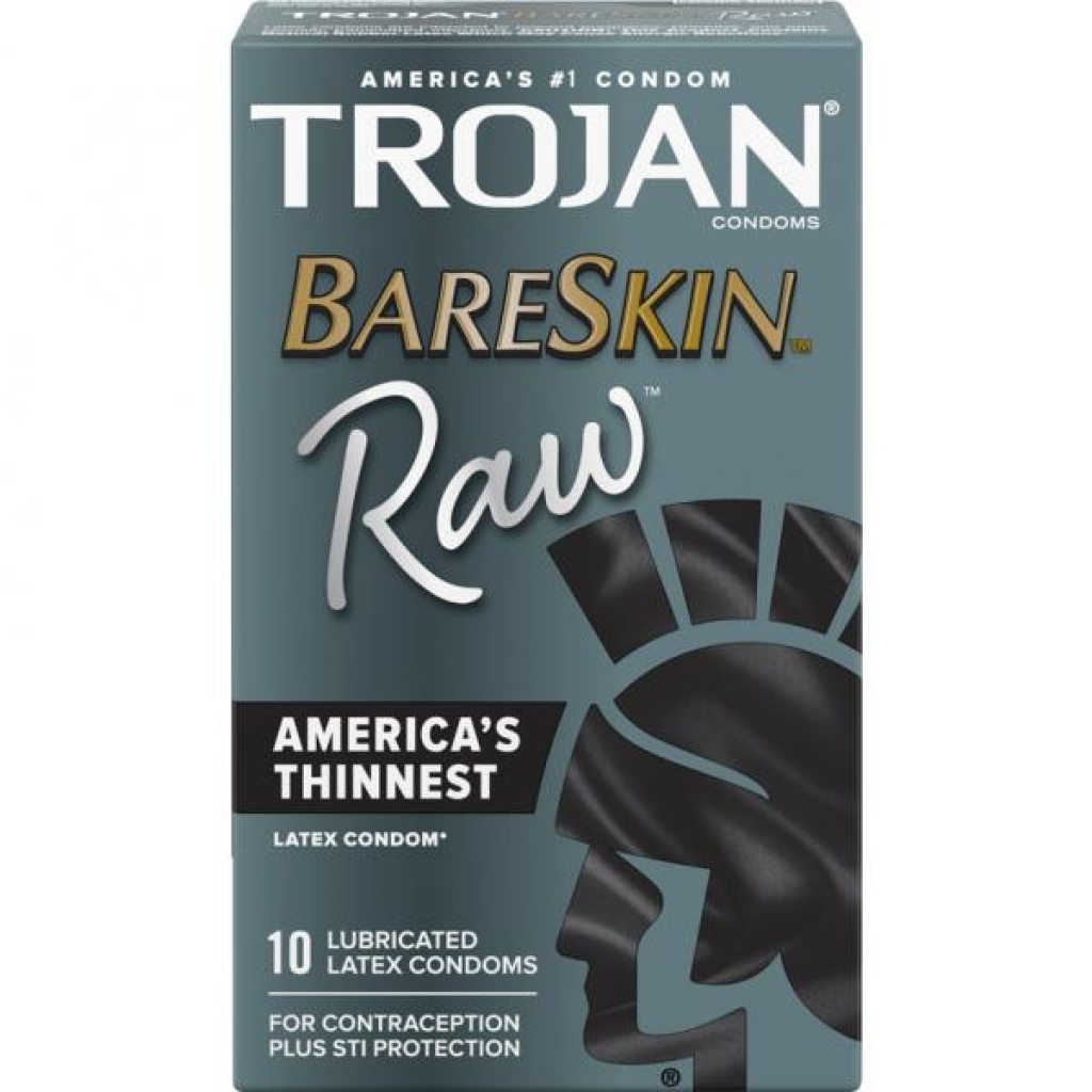 Trojan Bareskin Raw - 10 Latex Condoms