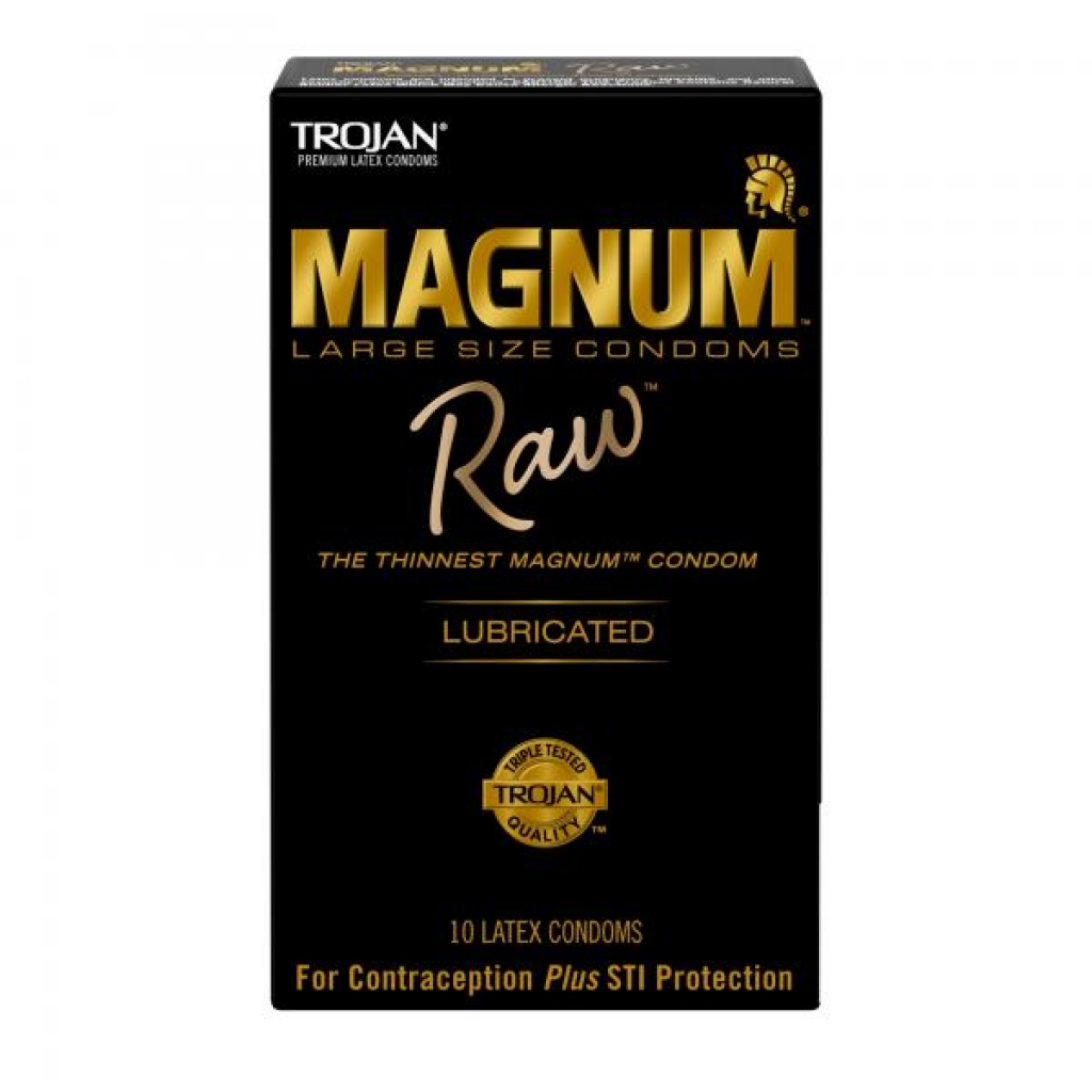 Trojan Magnum Raw 10 Pack - Superior Sensitivity