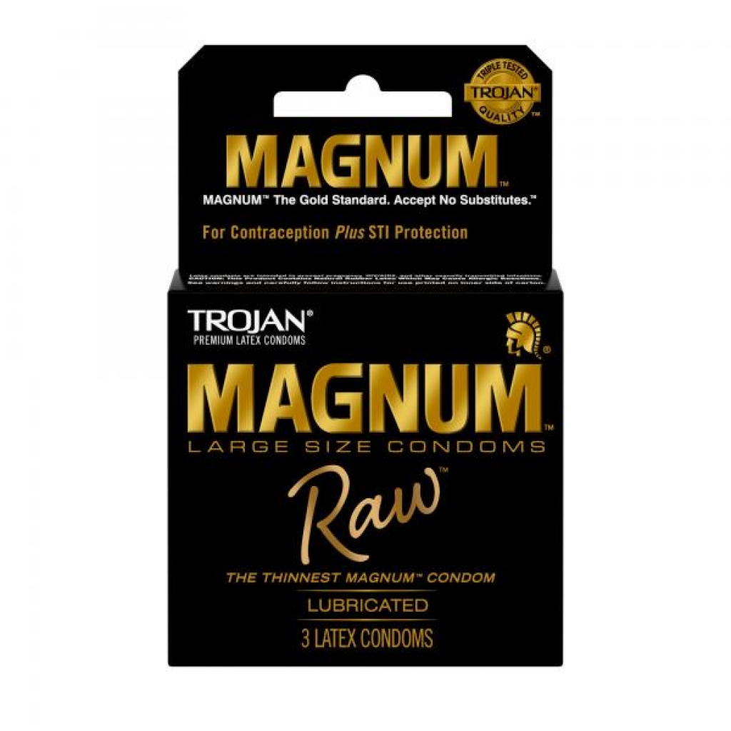 Trojan Magnum Raw - 3 Pack