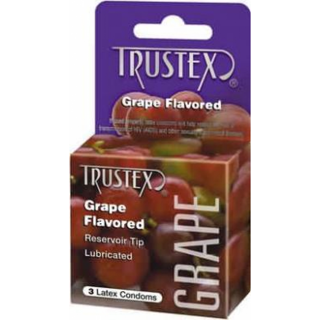 Grape Flavored Condom - 3 Pack