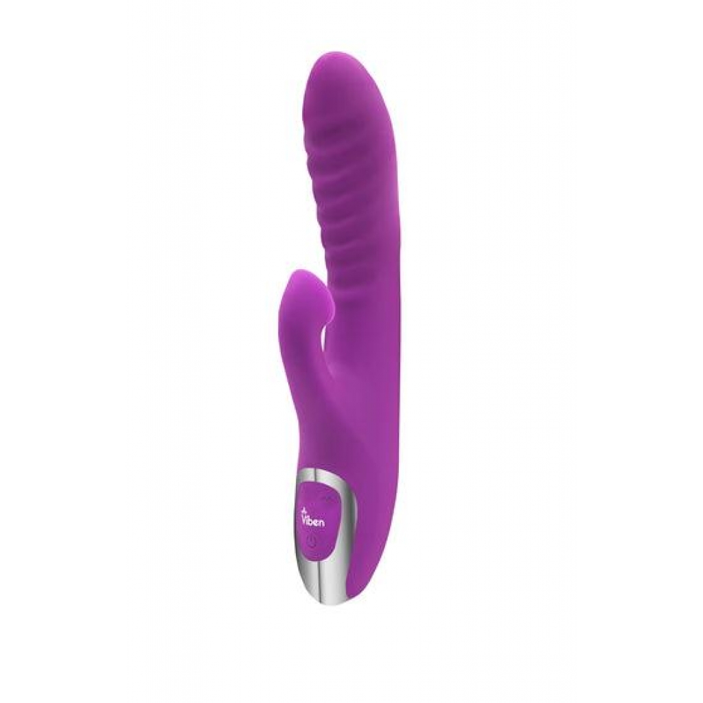 Viben Frenzy Rabbit Vibrator with Clit Suction - Berry