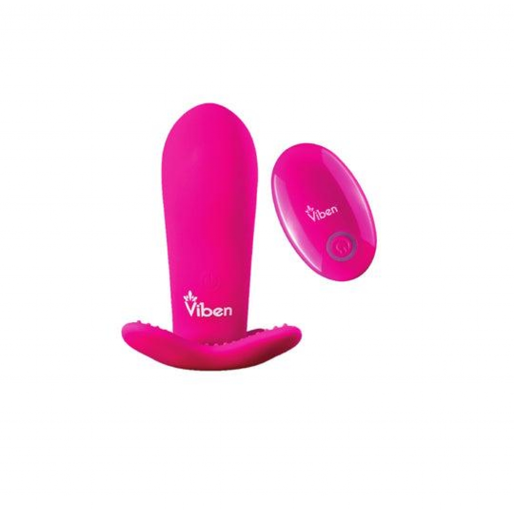 Viben Intrigue Panty Vibe with Pleasure Nubs - Hot Pink