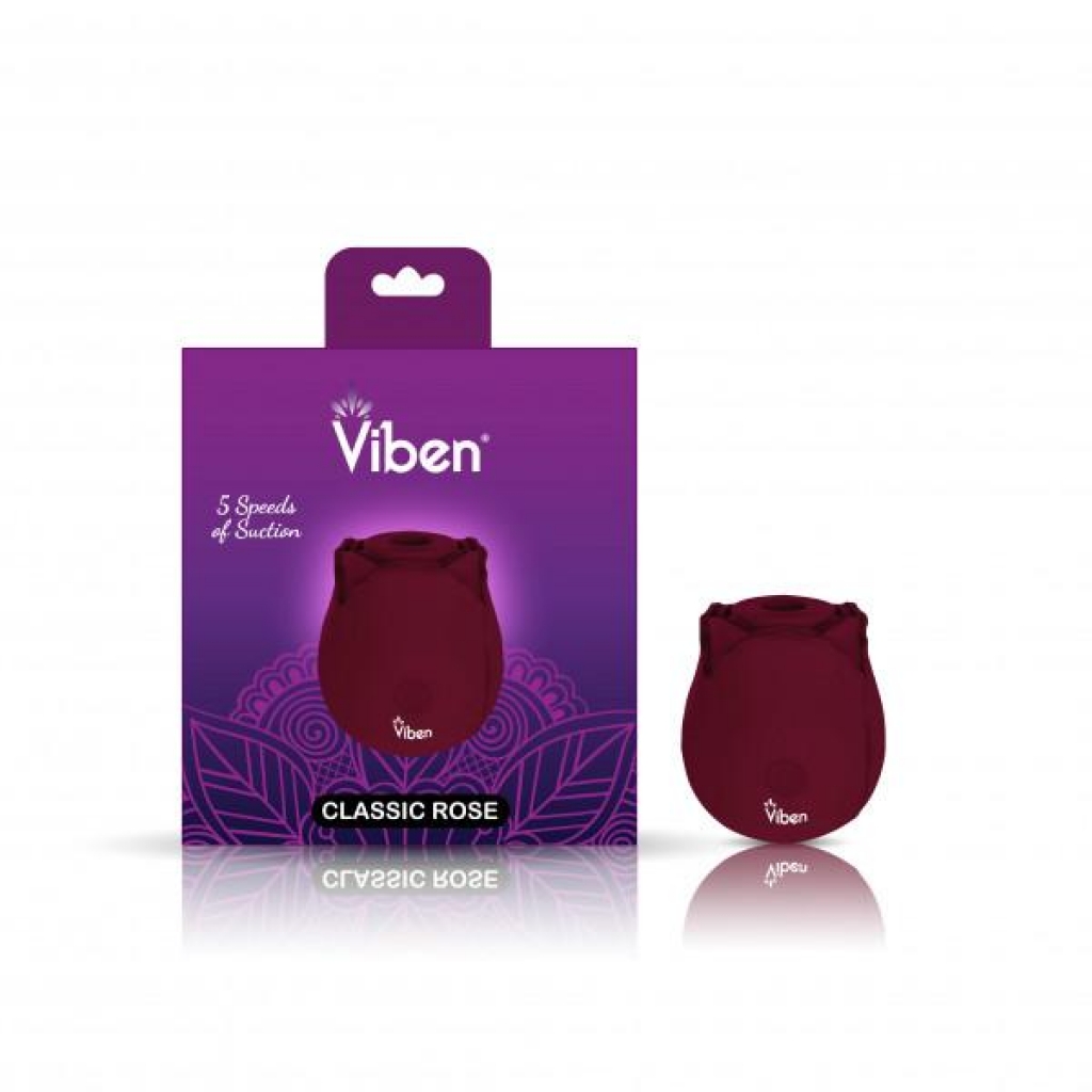 Viben Zen Classic Rose Ruby Clitoral and Nipple Stimulator