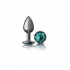 Cheeky Charms Round Teal Butt Plug - Small