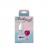 Cheeky Charms Heart Bright Pink - Small Silver Plug