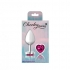 Cheeky Charms Heart Bright Pink Medium Silver Plug - Playful and Dazzling