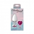 Cheeky Charms Heart Large Silver Plug - Bright Pink