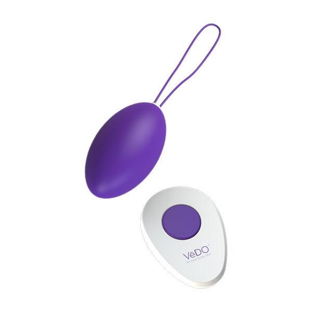 Vedo Peach Egg Vibe: Indigo Purple Rechargeable Pleasure Pet