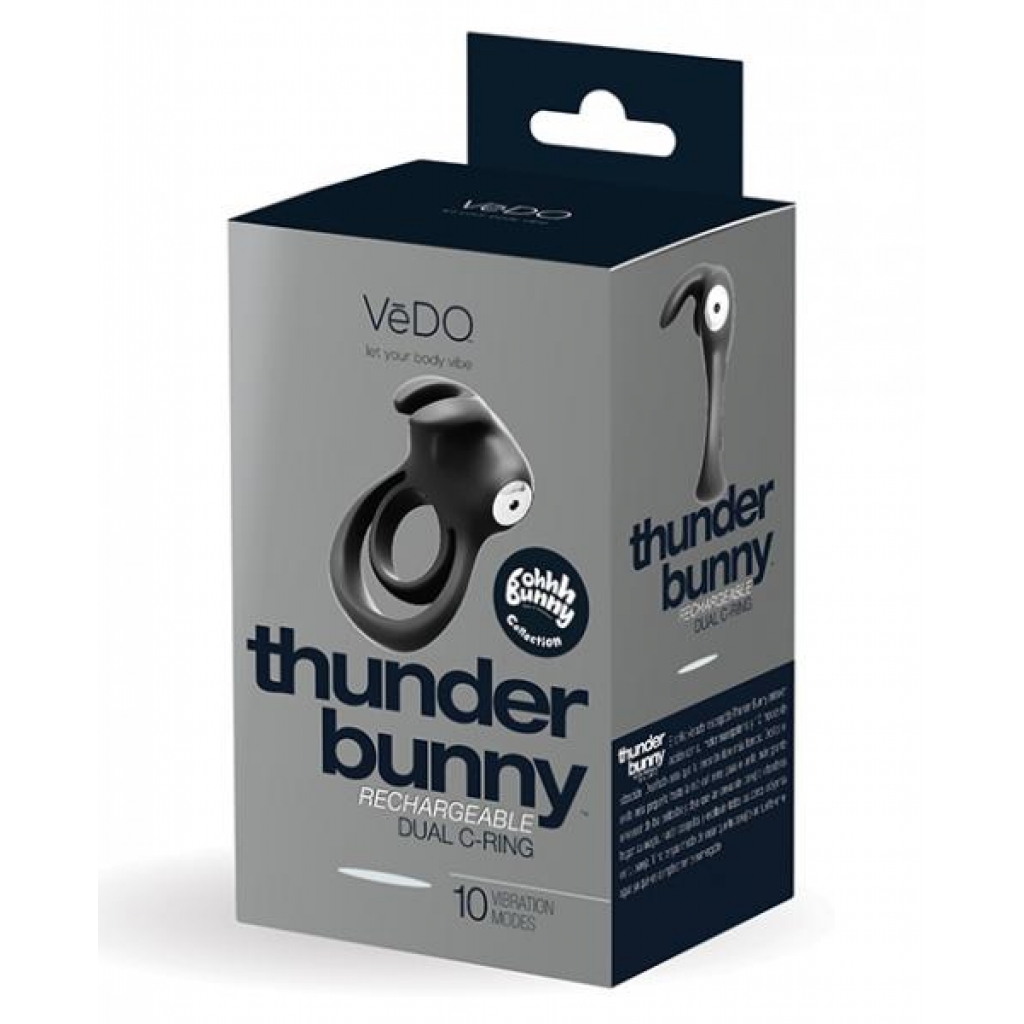 Vedo Thunder Bunny Dual Ring - Rechargeable Black Pearl