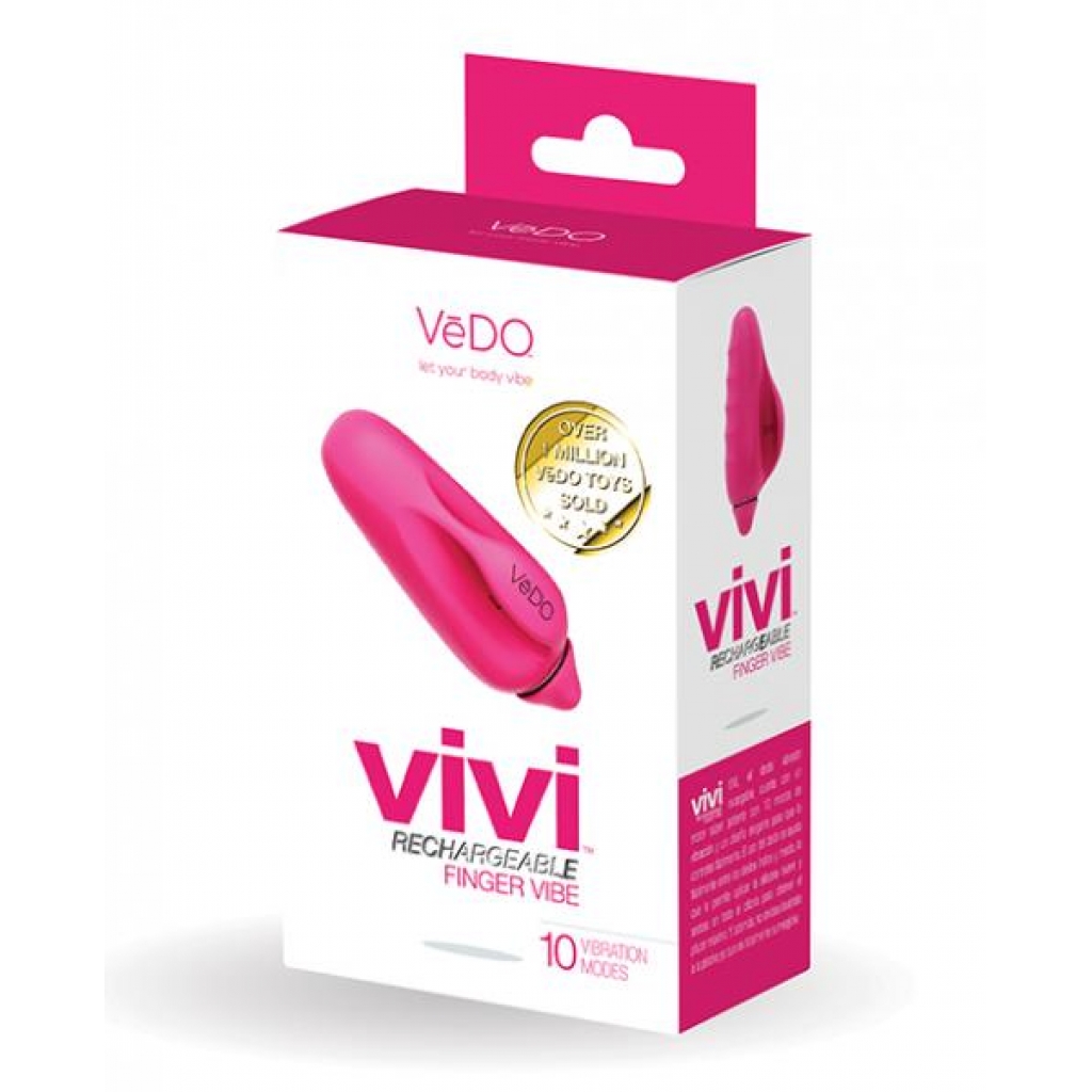 Vedo Vivi Rechargeable Finger Vibe - Foxy Pink Delight