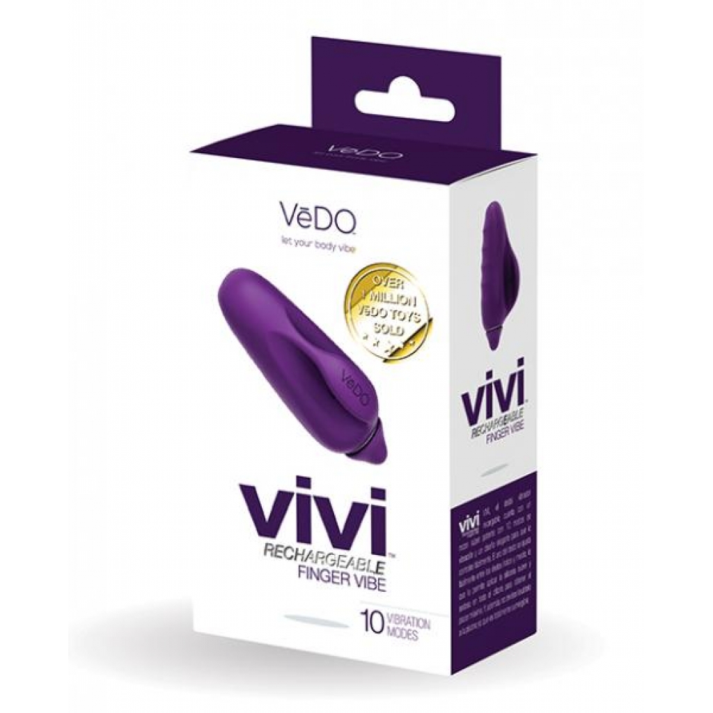 Vedo Vivi Rechargeable Finger Deep Purple