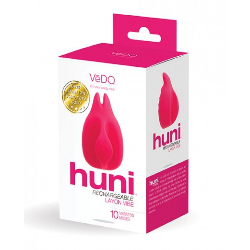 Vedo Huni Rechargeable Finger Vibe - Foxy Pink