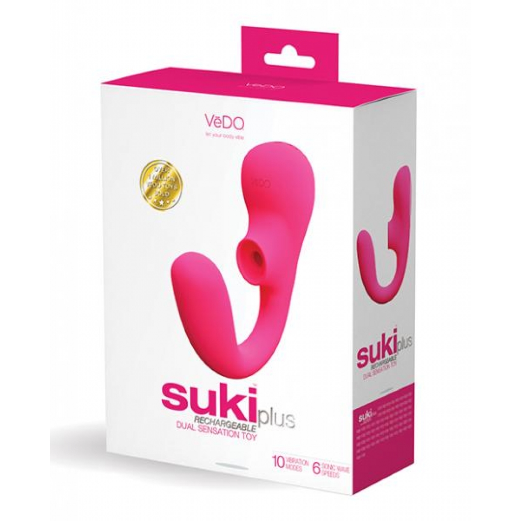 Vedo Suki Plus Dual Sonic Vibe Foxy Pink - Powerful G-Spot Stimulation