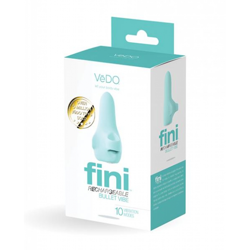 Vedo Fini Rechargeable Bullet Vibrator - Turquoise