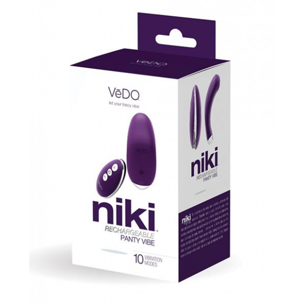 Vedo Niki Rechargeable Panty Vibe Deep Purple