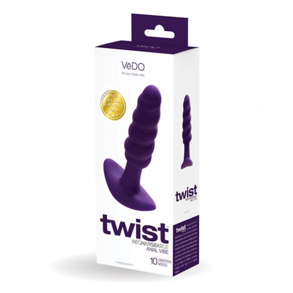 Vedo Twist Rechargeable Anal Plug - Explore Intimacy