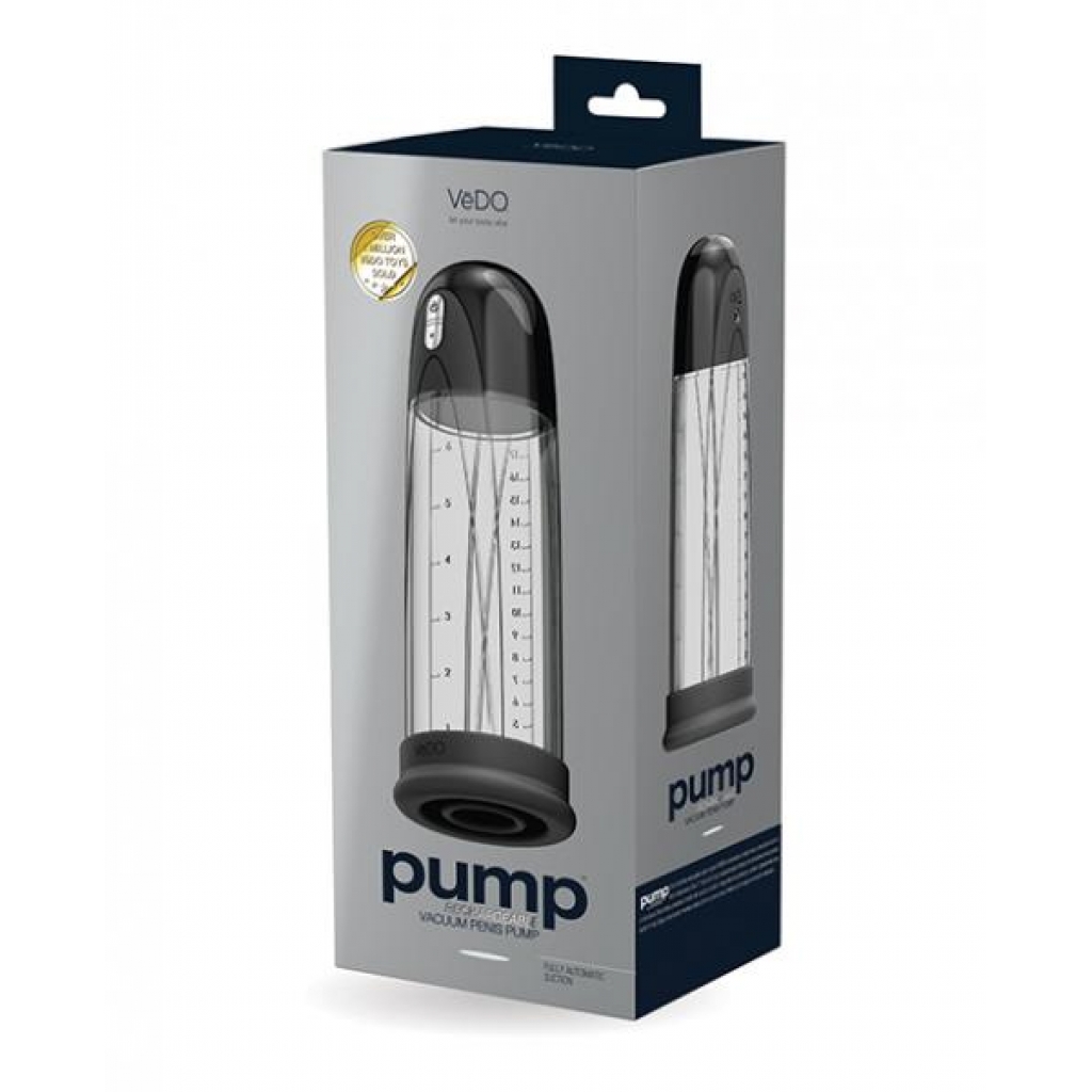 Vedo Pump Rechargeable Vacuum Penis Black