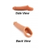 Ride On Chocolate Hollow Silicone Prosthetic Penis Enhancer