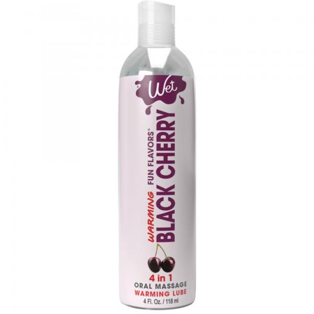 Wet Black Cherry Warming Flavored Lubricant - 4 Oz