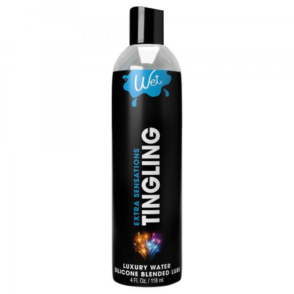 Wet Tingling Water/Silicone Lubricant - 4 oz