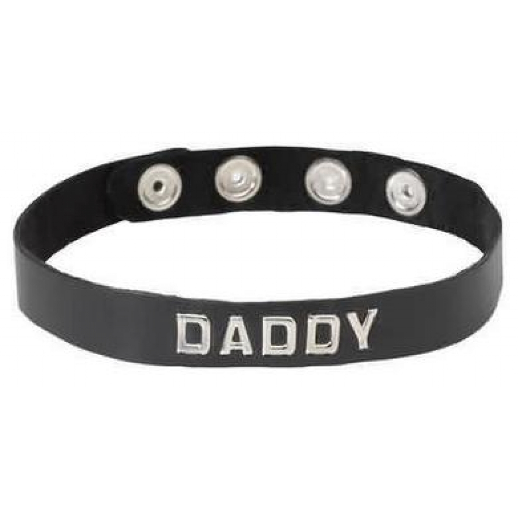 Sassy Leather Daddy Collar with Adjustable Snaps