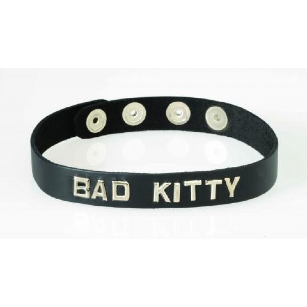 Spartacus Wordband Collar - Black Kitty