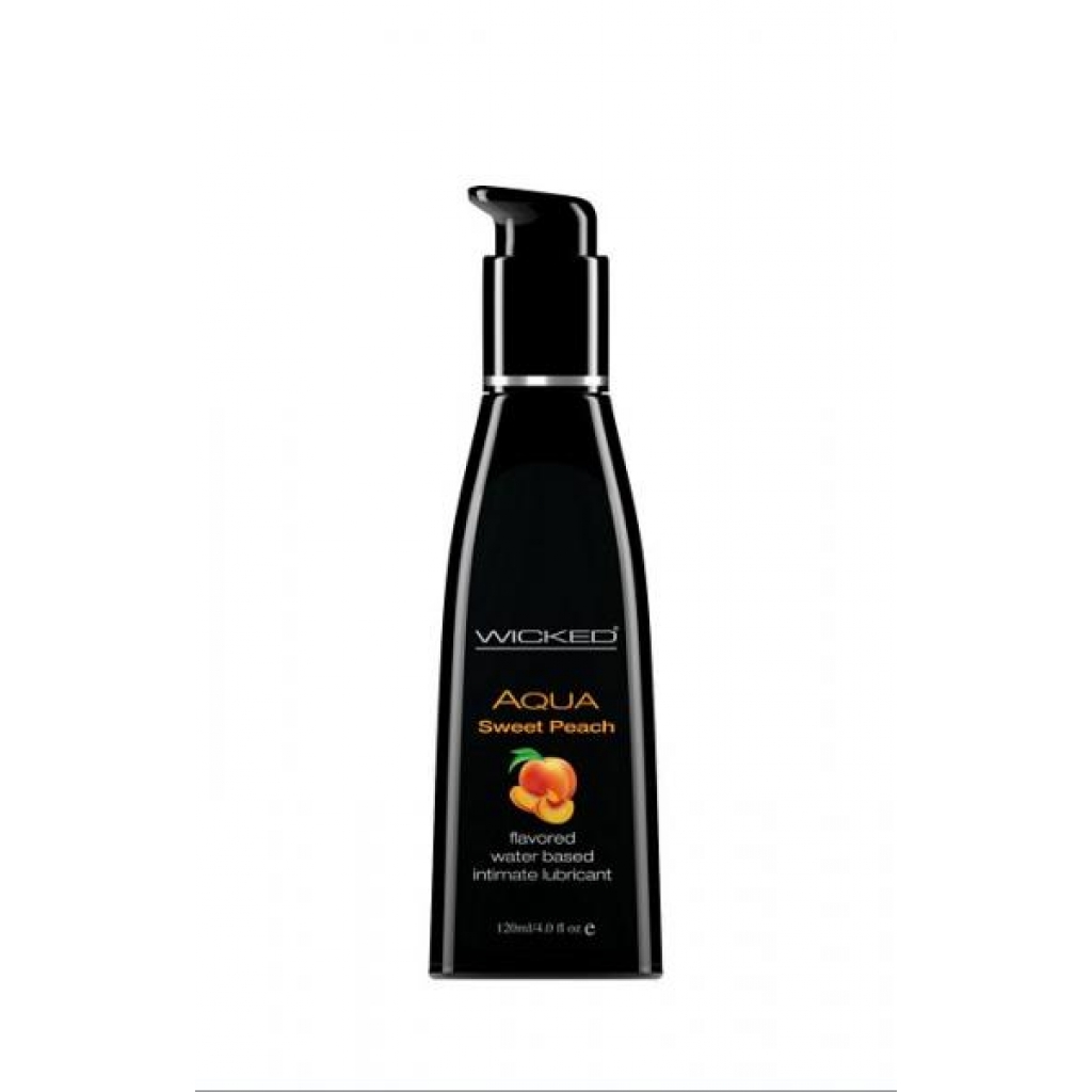 Wicked Aqua Sweet Peach Flavored Lubricant 4oz