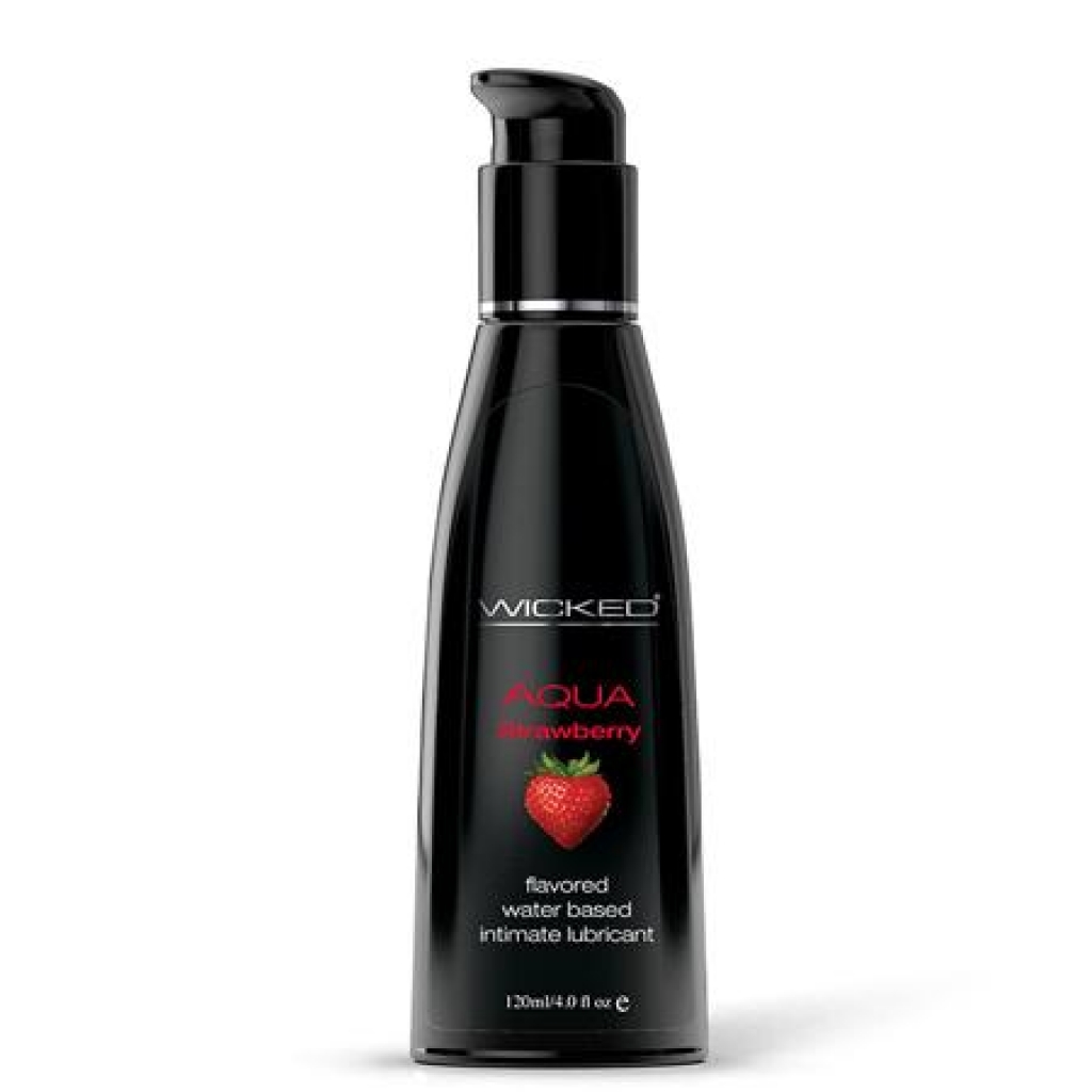 Wicked Aqua Lubricant - Strawberry 4 Fluid Ounces