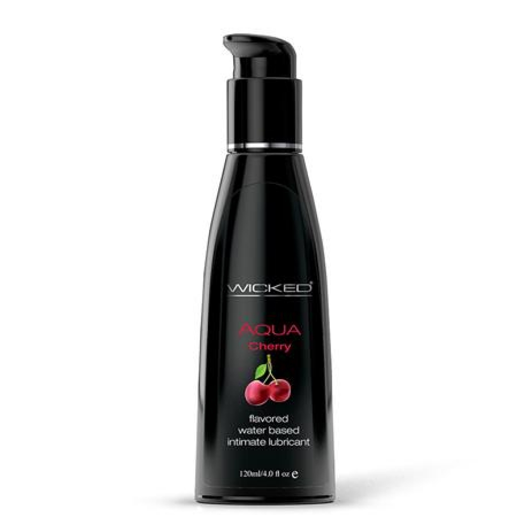 Wicked Aqua Water Based Lubricant - Cherry 4oz