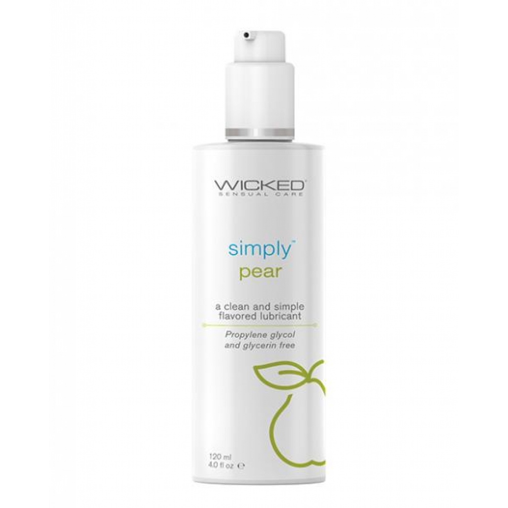 Wicked Simply Pear Flavored Lubricant - 4 Oz