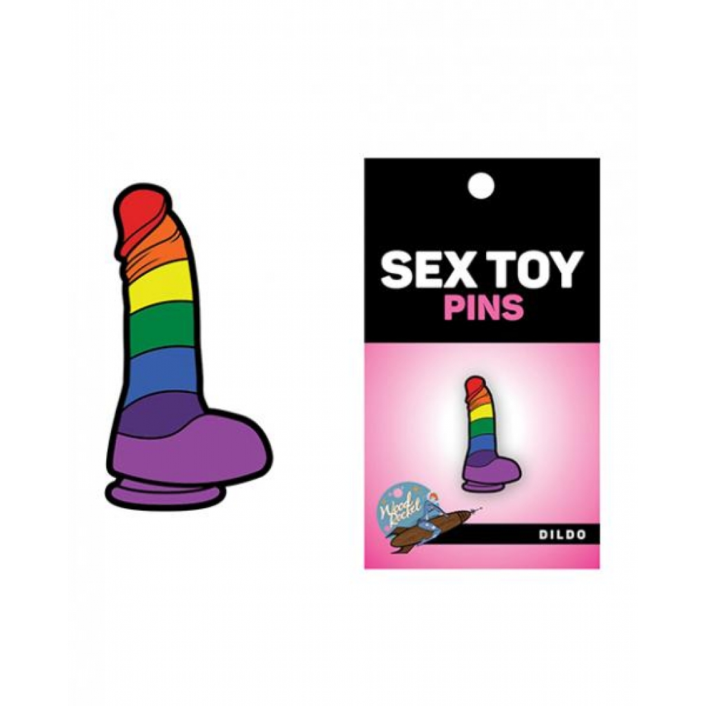 Rainbow Dildo Pin - Fun Accessory