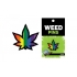 Rainbow Marijuana Leaf Lapel Pin - Fun Accessory for Enthusiasts