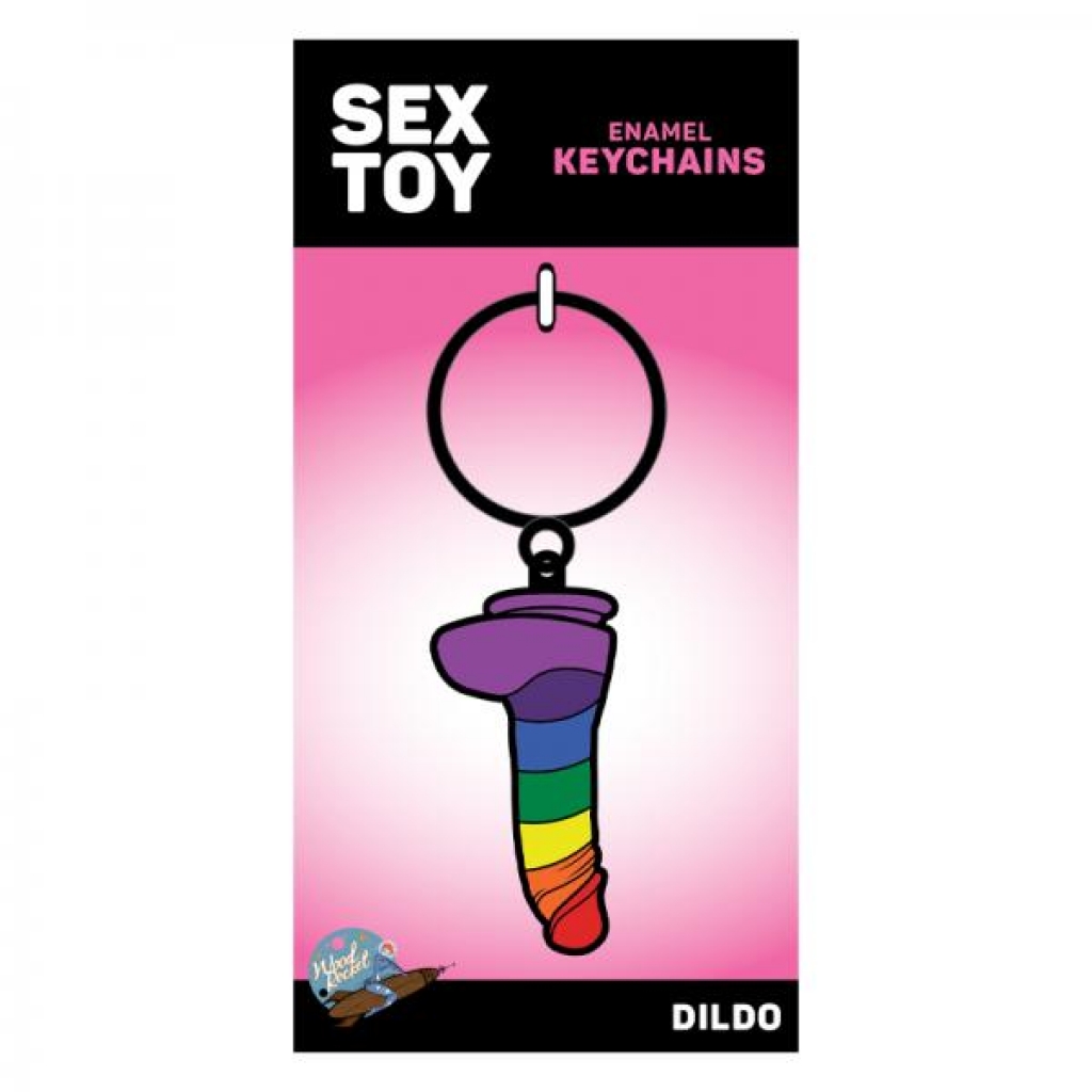 Rainbow Dildo Keychain: Fun Accessory for Adults