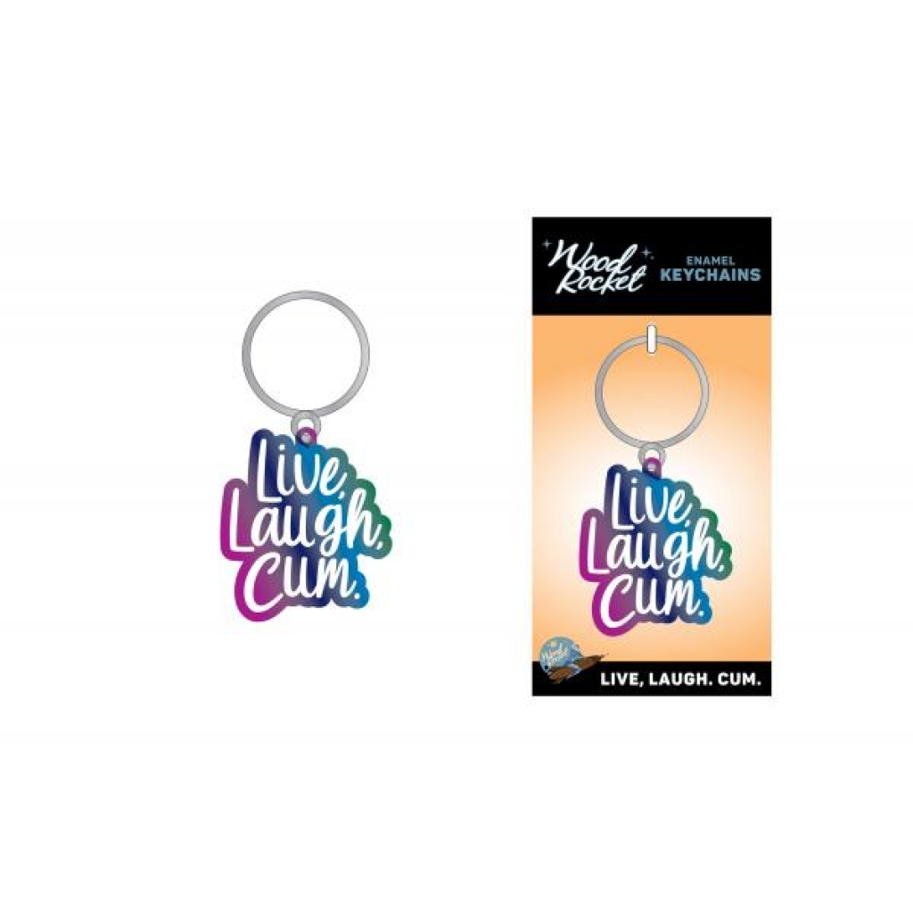 Playful Live Laugh Cum Keychain