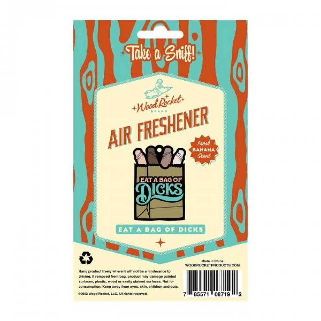 Bag Of Dicks Air Freshener by Wood Rocket