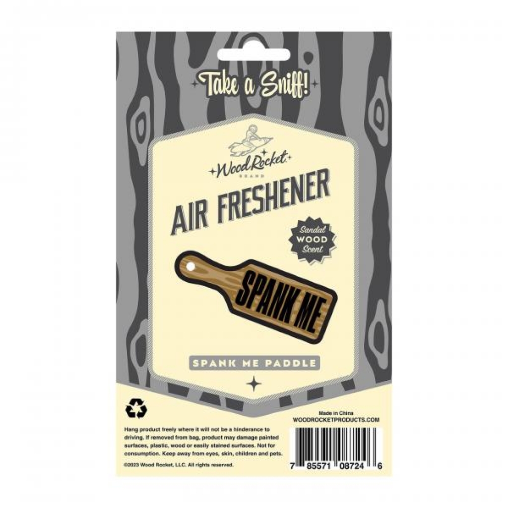 Spank Me Paddle Air Freshener - Sandalwood Scented Fun