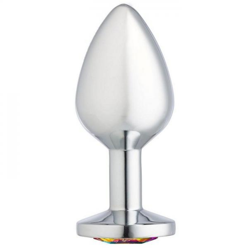 Cloud 9 Gems Silver Chromed Anal Plug - Medium