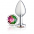 Cloud 9 Gems Silver Chromed Anal Plug - Medium