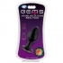 Cloud 9 Gems Black Silicone Anal Plug - Medium