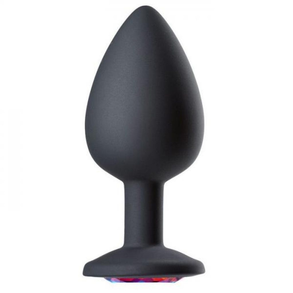 Large Cloud 9 Gems Black Silicone Anal Plug